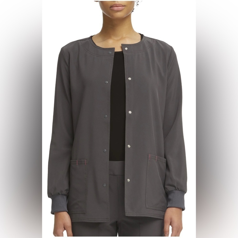 Scrubstar Women's Ethical Fabric Stretch Snap Front Scrub Jacket, Size XS BNWT